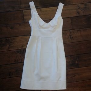 Nanette Lapore White Pique Cutout Dress